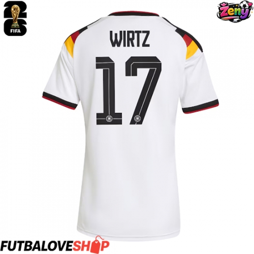 Dres Nemecko Florian Wirtz #17 Domáci pre Ženy MS 2026 Krátky Rukáv